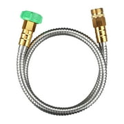SWSUSN Hose Water Garden Extension Flexible Stainless 3Ft Short Extender Tube Sink Duty Heavy Outdoor Line Garden Tool